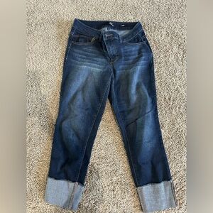 Women’s Dark Wash Cuffed Jeans